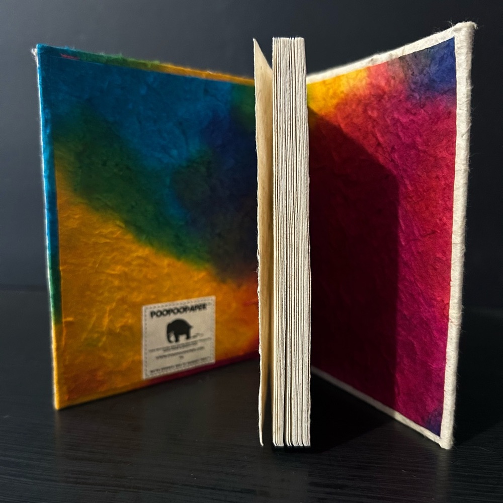 Poopoopaper Journal With Peace Sign, 100% Recycled, 22 Sheets - Picture 2 of 4